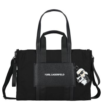 Black Ikonik Karl Baby Changing Bag