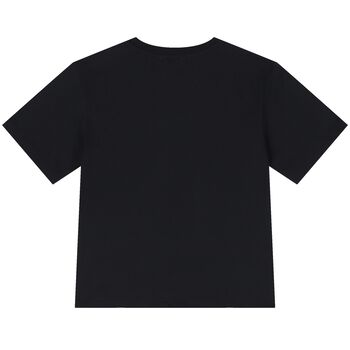 Black Teddy Bear Logo T-Shirt