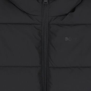 Boys Black Logo Puffer Jacket