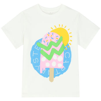 Girls Ivory Pop-Sickle T-Shirt