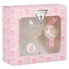 Baby Girls Pink Teddy Bear Logo Pacifier Gift Set, 1, hi-res