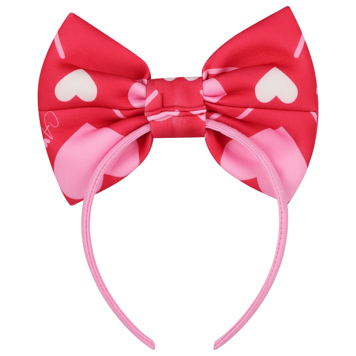 Girls Red & Pink Heart Headband, 1, hi-res