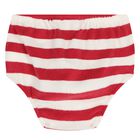 Baby Girls Ivory & Red Striped Dress Set, 1, hi-res