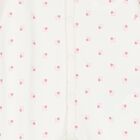 Baby Girls White & Pink Logo Babygrow, 2, hi-res