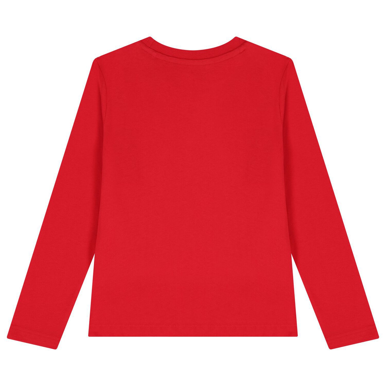 Boys Red Logo Long Sleeve Top, 1, hi-res image number null