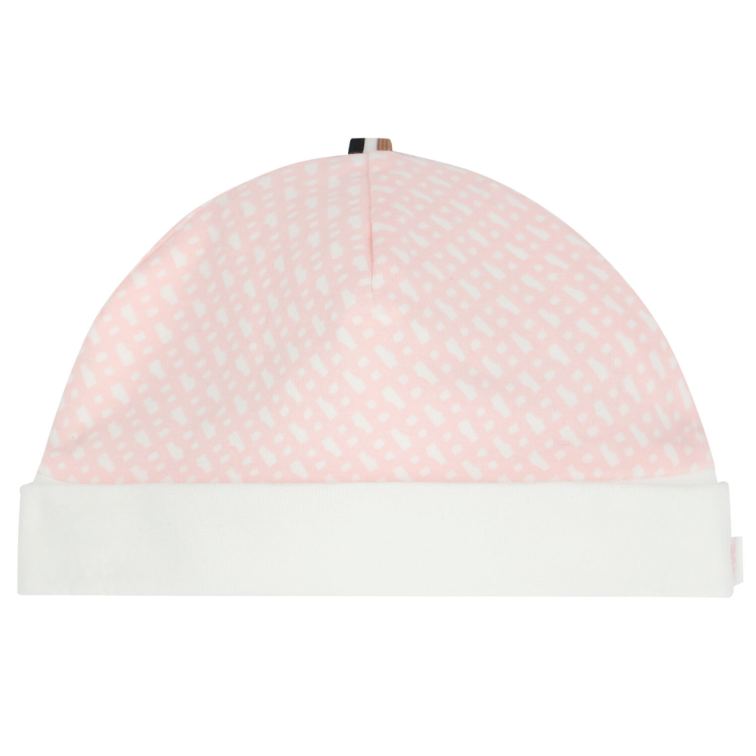 Girls White & Pink Monogram Babygrow & Hat Gift Set, 1, hi-res