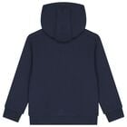 Boys Navy Blue Zip Up Top, 1, hi-res