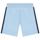 Boys Blue Logo Shorts Set, 1, hi-res