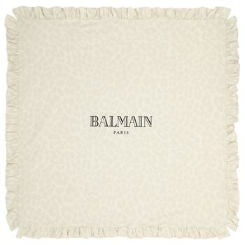 Baby Girls Beige Logo Blanket