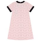 Girls Pink & Black Logo Dress, 2, hi-res
