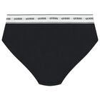 بيكيني أسود بشعار للبنات, 2, hi-res