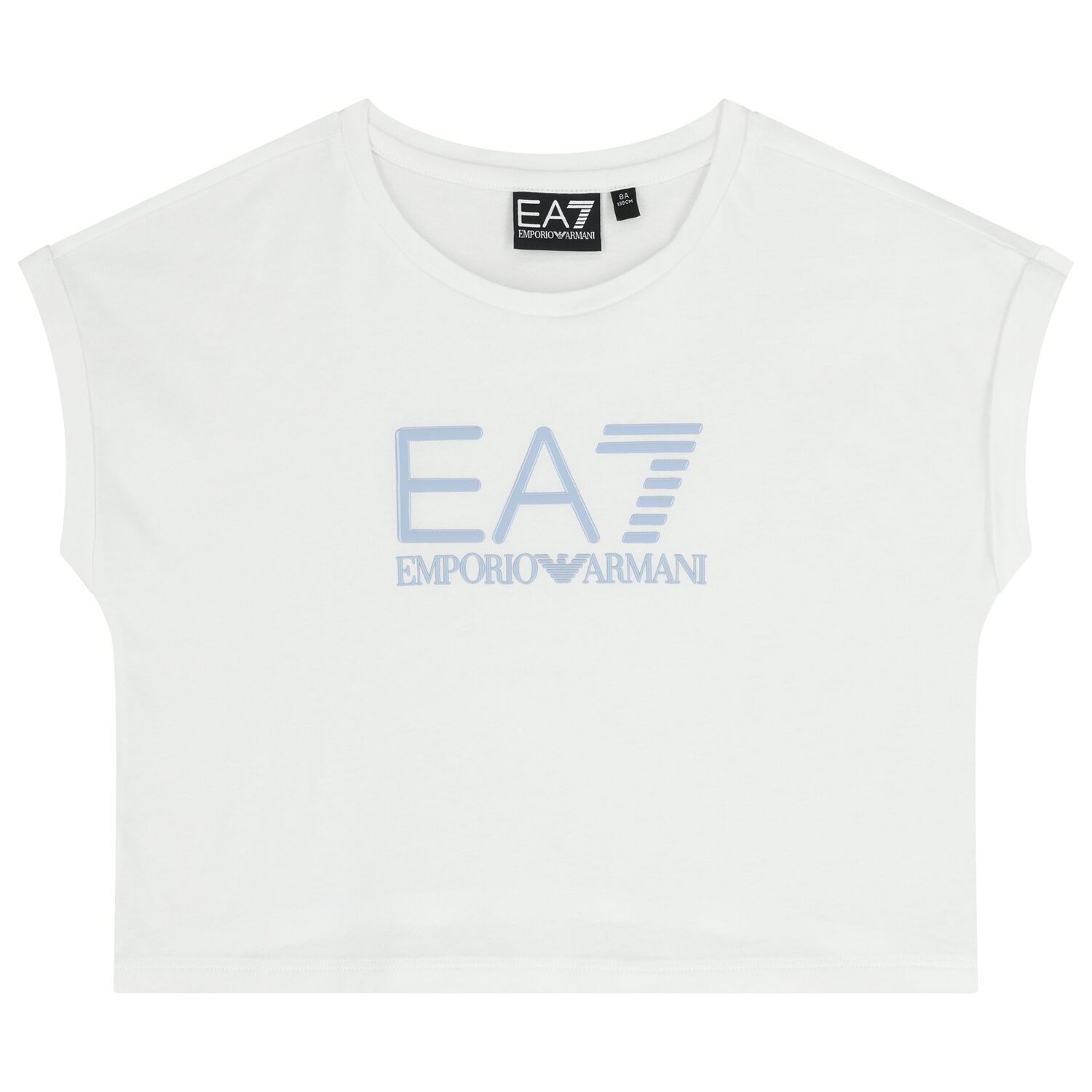 طقم شورت أبيض وأسود بشعار للبنات, 3, hi-res