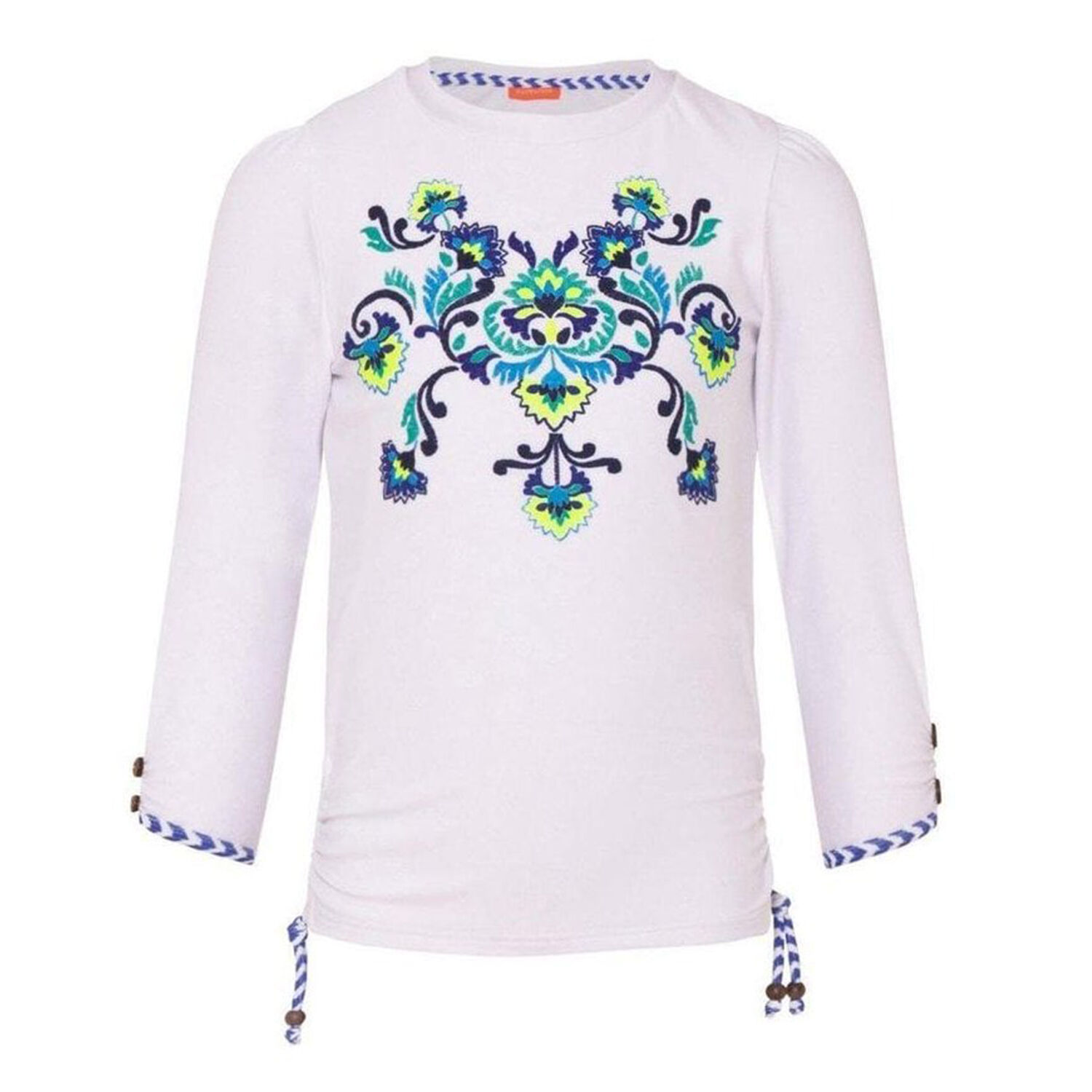 توب للشاطى باللون الابيض للبنات, 1, hi-res image number null