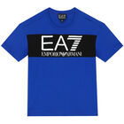 Boys Blue Logo T-Shirt, 4, hi-res