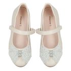 حذاء بنات بفيونكة باللون العاجي, 3, hi-res