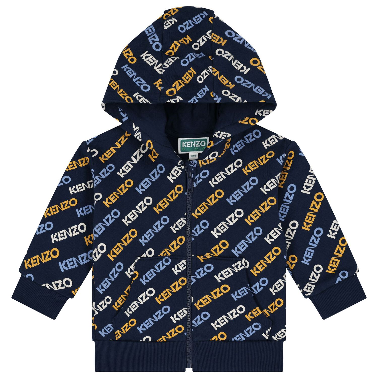 Younger Boys Navy Blue Logo Tracksuit, 1, hi-res image number null