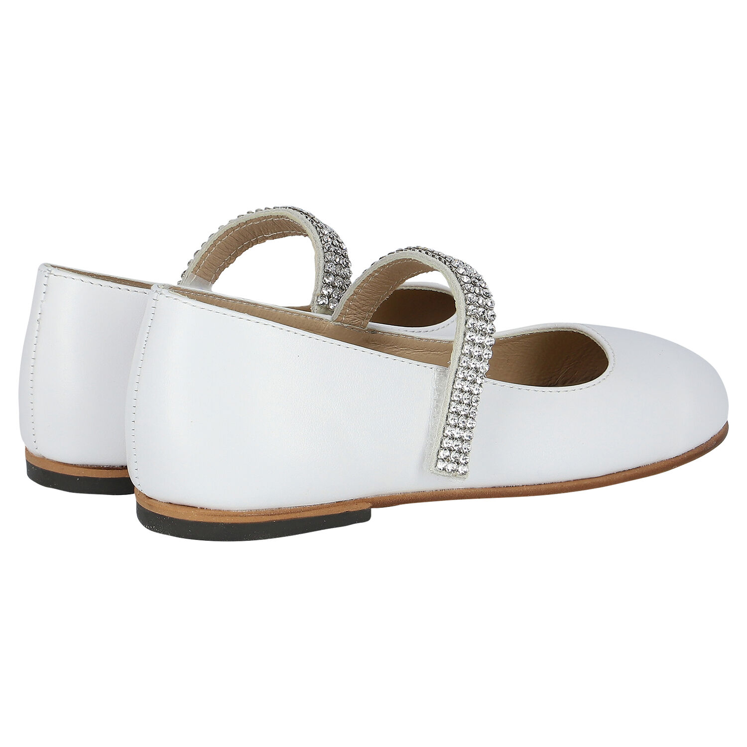 حذاء سوارفيسكي كريستال باللون العاجي للبنات, 1, hi-res