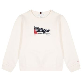 Boys Ivory Logo Sweatshirt