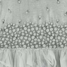 Girls Silver & Grey Lace Dress, 1, hi-res