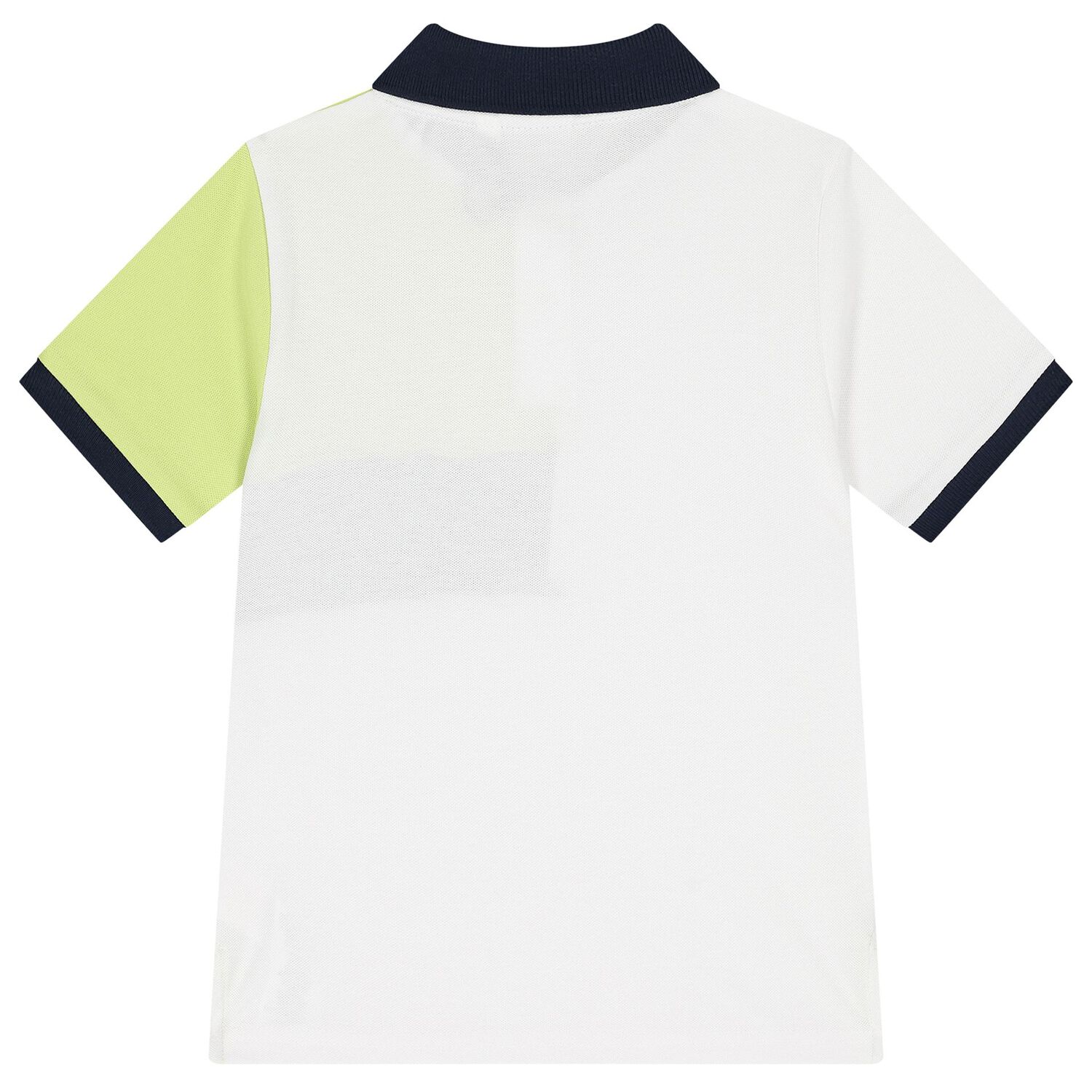 Boys White  & Navy Blue Logo Shorts Set, 2, hi-res