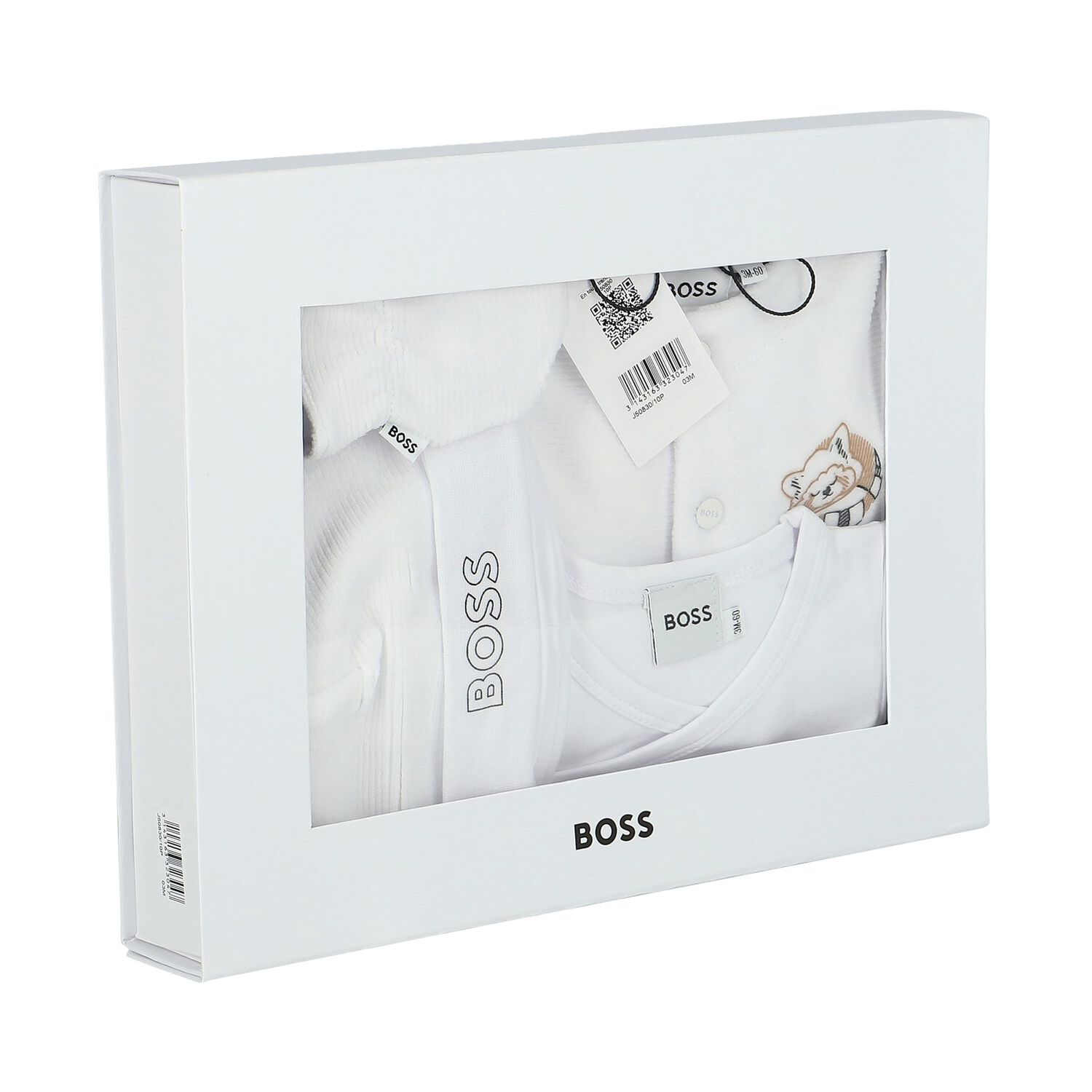 White Logo Baby Gift Set, 1, hi-res image number null