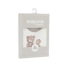 مريلة بطبعة تيدي باللون العاجي والبيج (قطعتين), 1, hi-res