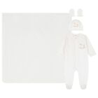 Baby Boys White Horse Babygrow Gift Set, 2, hi-res