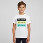 Boys White Logo T-Shirt, 1, hi-res