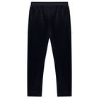 Girls Black Leggings, 1, hi-res