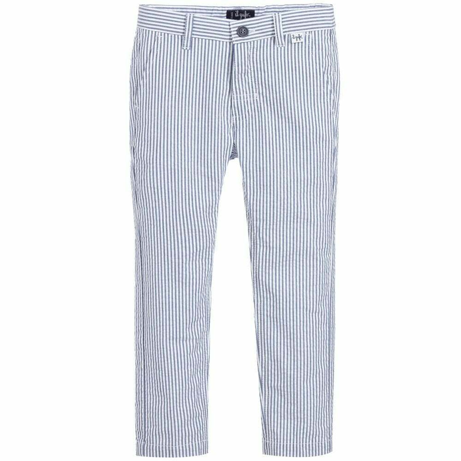Boys Blue & White Trousers, 1, hi-res image number null