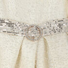 فستان بنات مطرز باللون العاجي و الفضي , 1, hi-res