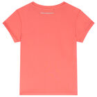 تيشيرت بالشعار بطبعة شوبيت باللون الوردي للبنات, 1, hi-res