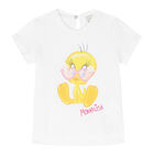 Younger Girls White Tweety Bird T-Shirt, 1, hi-res