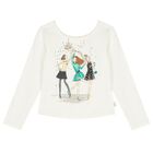 توب بنات  بأكمام مطرز بالترتر باللون العاجي , 1, hi-res