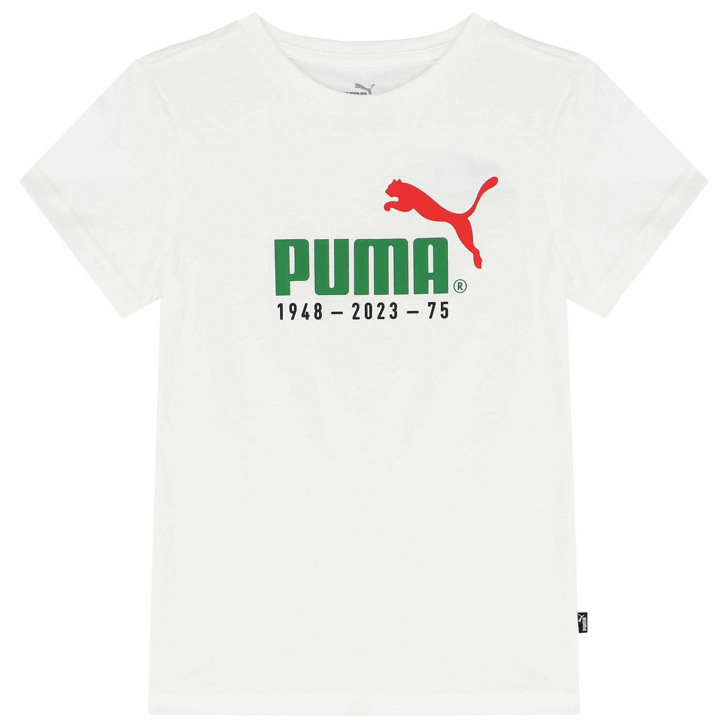Boys White Logo T-Shirt, 2, hi-res image number null