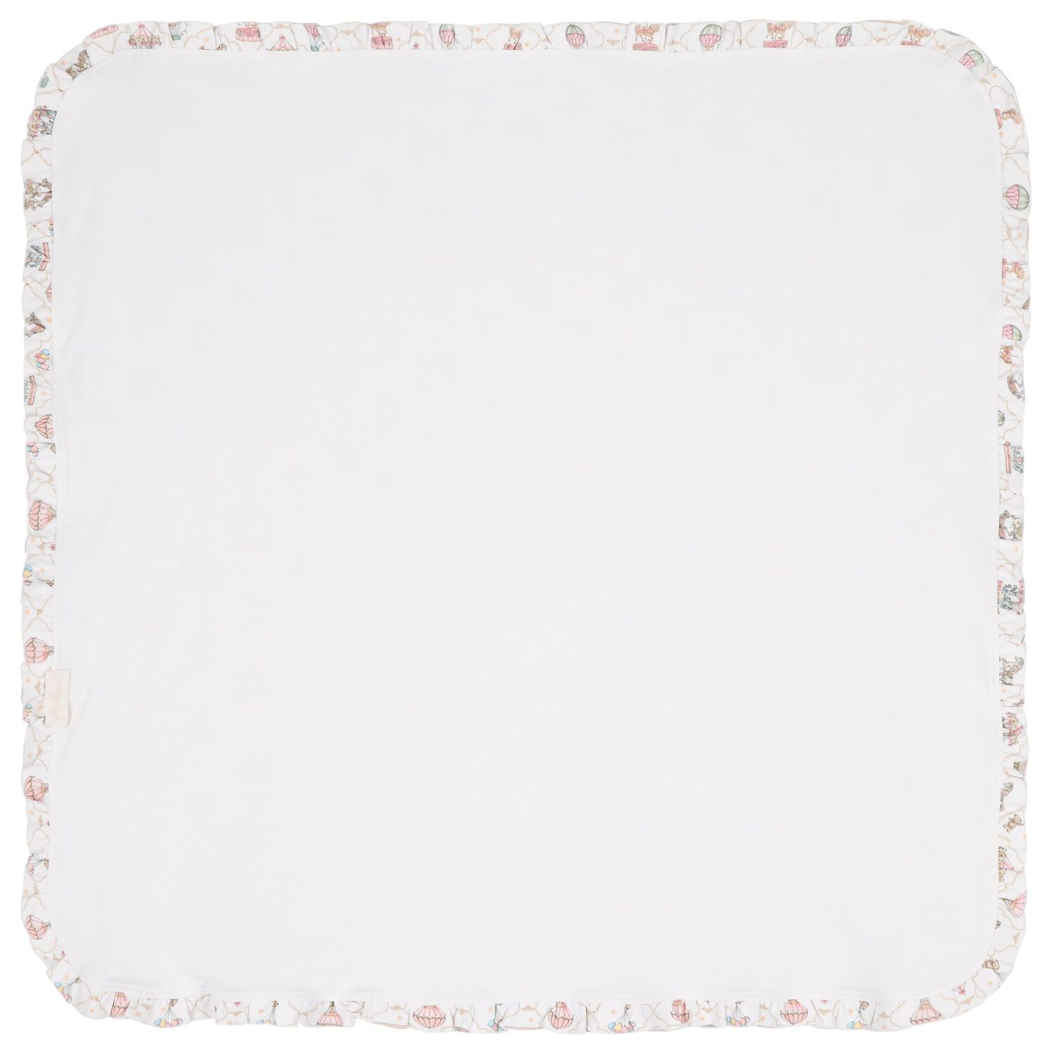 Baby Girls Pink & White Carousel & Hot Air Balloon Blanket, 1, hi-res image number null