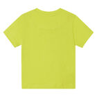 Younger Boys Neon Green Logo T-Shirt, 2, hi-res