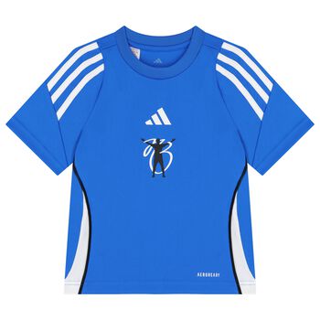 Blue & White Logo T-Shirt