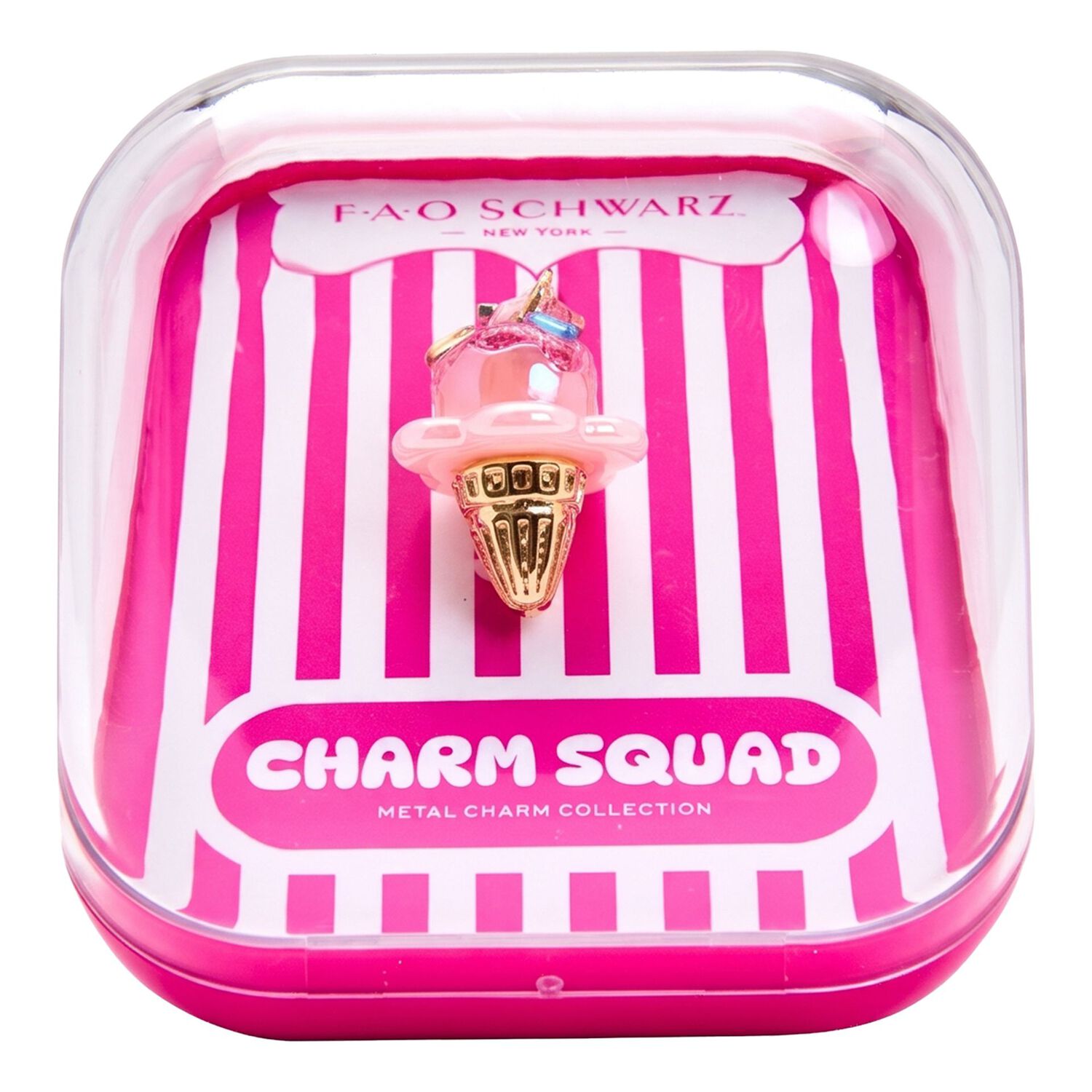 Girls Pink & Gold Ice Cream Charm, 1, hi-res