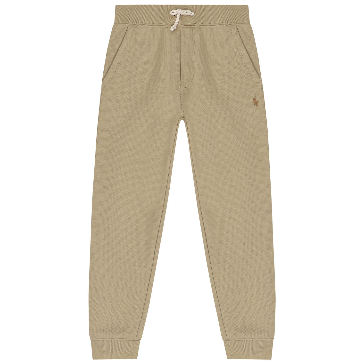 بنطلون رياضى أولاد بالشعار باللون البيج, 1, hi-res