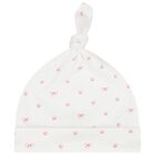 Baby Girls White & Pink Bow Babygrow Set, 1, hi-res