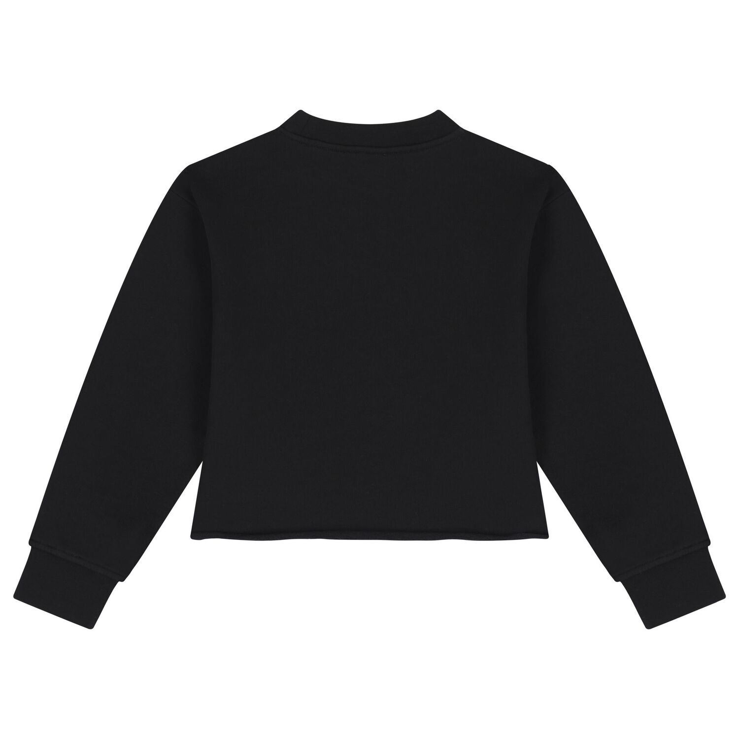 Girls Black Logo Sweatshirt, 1, hi-res
