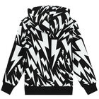 توب هودى بطبعة الصاعقة باللون الاسود للاولاد, 1, hi-res