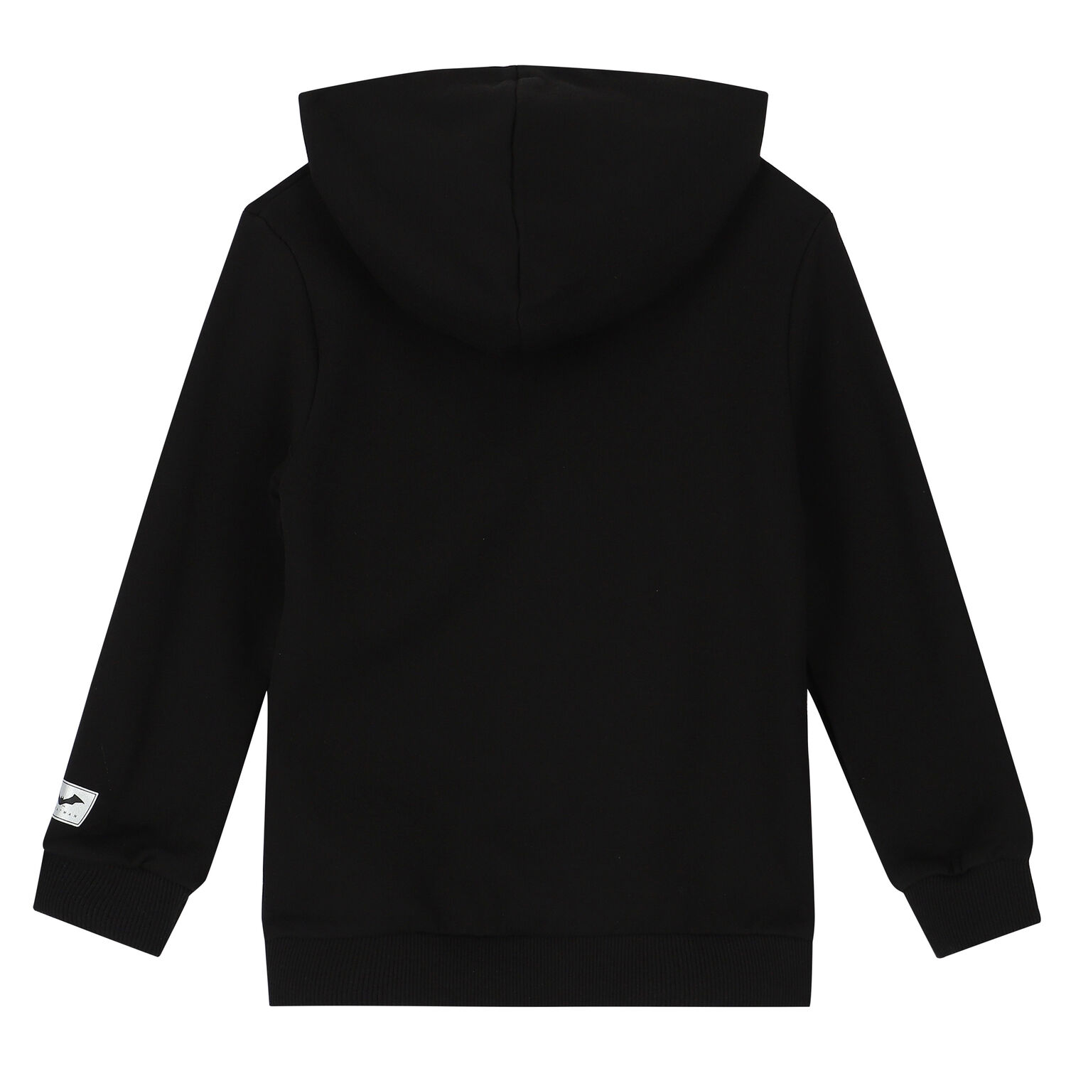توب هودي بالشعار باللون الأسود للأولاد, 1, hi-res