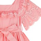 Girls Pink Woven Dress, 1, hi-res
