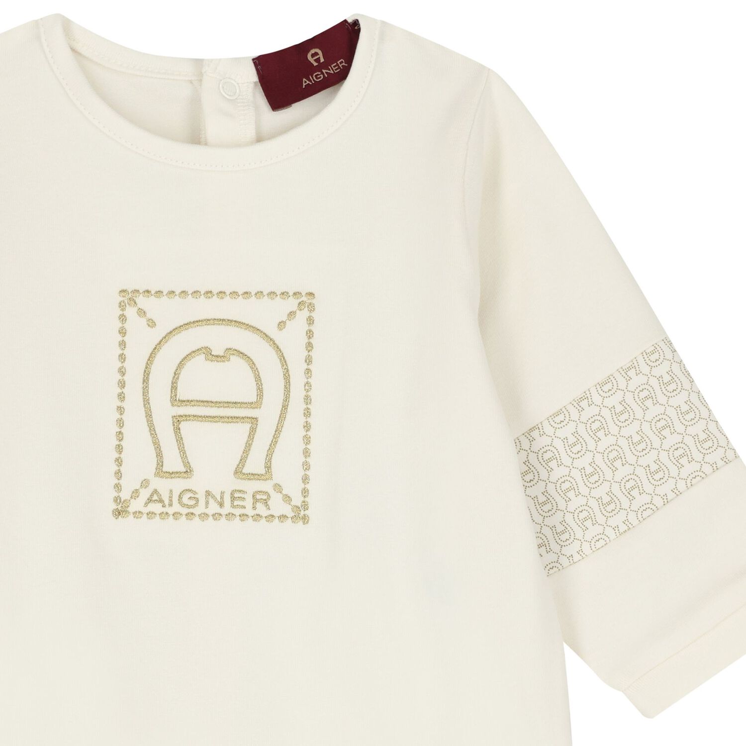 Ivory Logo Babygrow, 1, hi-res