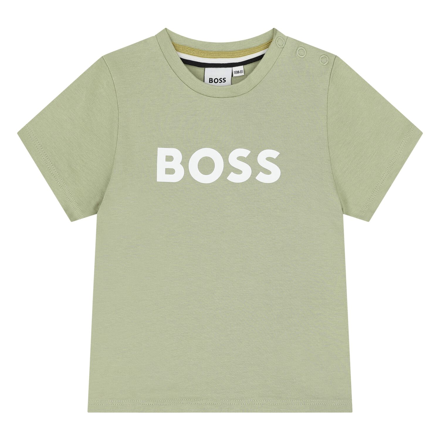 Younger Boys Mini Me Green Logo T-Shirt, 10, hi-res