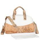 White & Beige Geo Map Baby Changing Bag, 1, hi-res