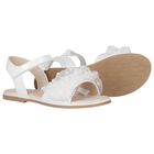 صندل تول بنات بكشكشة باللون الأبيض , 1, hi-res