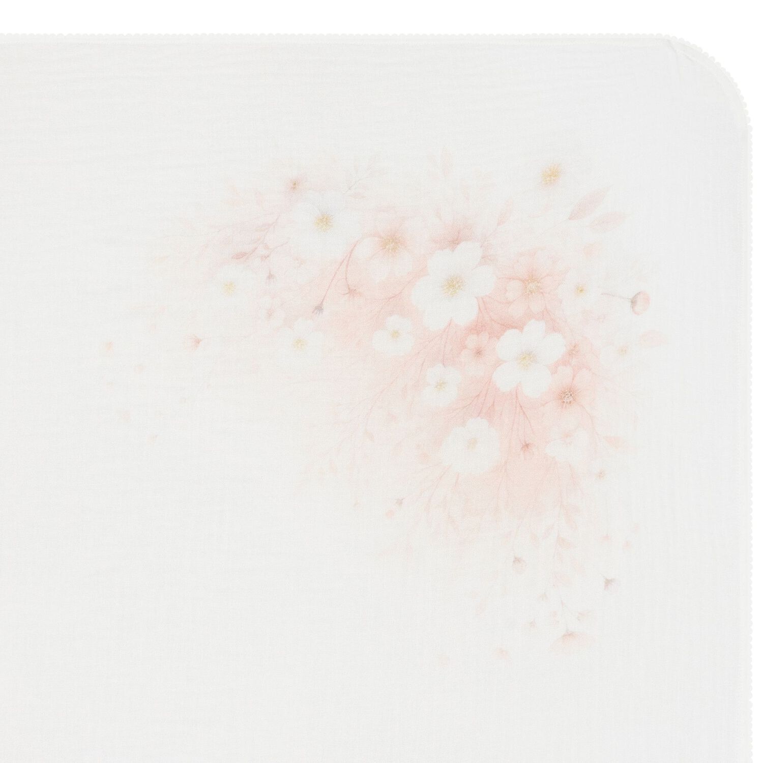 قماش موسلين باللون  عاجى مزين بالزهور للأطفال, 1, hi-res